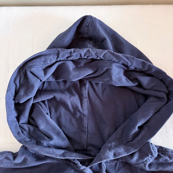 Polo Ralph Lauren Mens Long Sleeve Hoodie T Shirt Navy Blue Red Logo 1967 Small - Picture 5 of 15